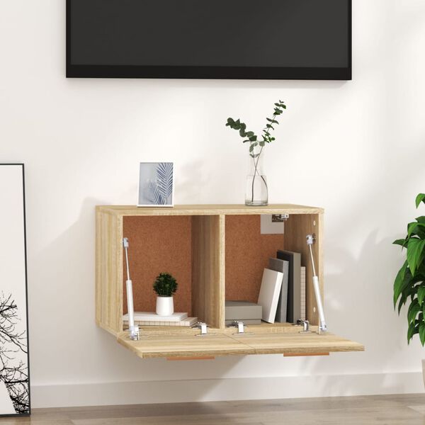 vidaXL Arm&aacute;rio parede 60x36,5x35 cm derivados madeira carvalho sonoma