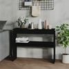 vidaXL Mesa consola 102x30x80 cm derivados de madeira preto