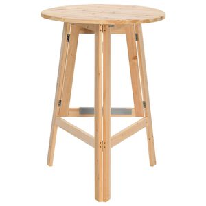 vidaXL Mesa de bar dobr&aacute;vel 78 cm madeira de abeto