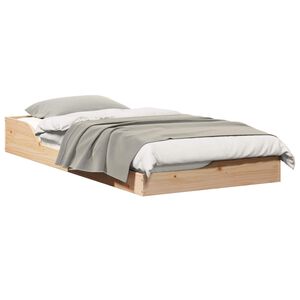 vidaXL Estrutura da Cama Castanho 75 x 190 cm