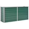 vidaXL Canteiro elevado de jardim a&ccedil;o galvanizado 160x40x77 cm verde