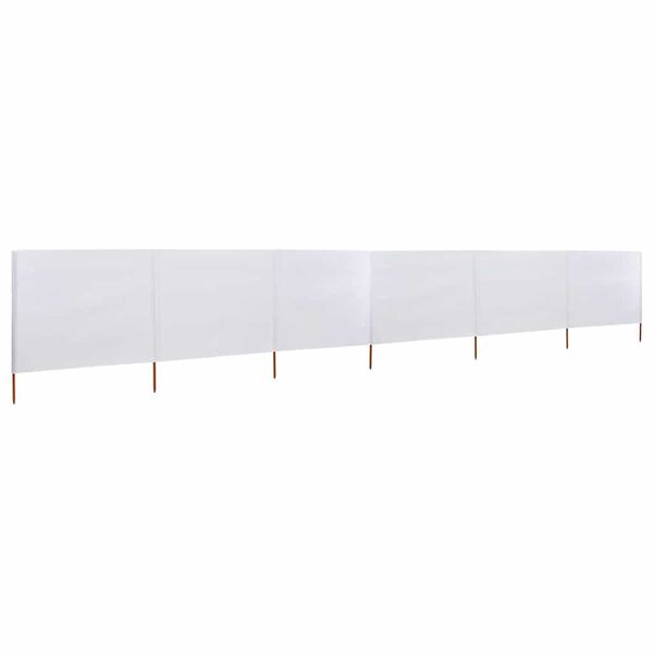 vidaXL Para-vento com 6 painéis em tecido 800x80 cm branco