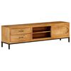 vidaXL Móvel de TV em madeira de mangueira maciça 140x30x40 cm