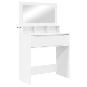 vidaXL Mesas de Maquiagem para Quarto Branco 80 x 39,6 x 135 cm