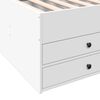 vidaXL Sof&aacute;-cama com gavetas sem colch&atilde;o 100x200 cm branco