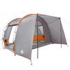 vidaXL Tenda de campismo p/ 2 pessoas imperme&aacute;vel cinzento/laranja