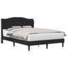 vidaXL Estrutura da Cama Preto 120 x 190 cm Couro Sint&eacute;tico