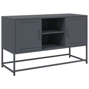 vidaXL M&oacute;vel de TV 100,5x39x60,5 cm a&ccedil;o antracite