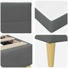 vidaXL Estrutura da Cama Cinza Escuro 120 x 200 cm Poli&eacute;ster