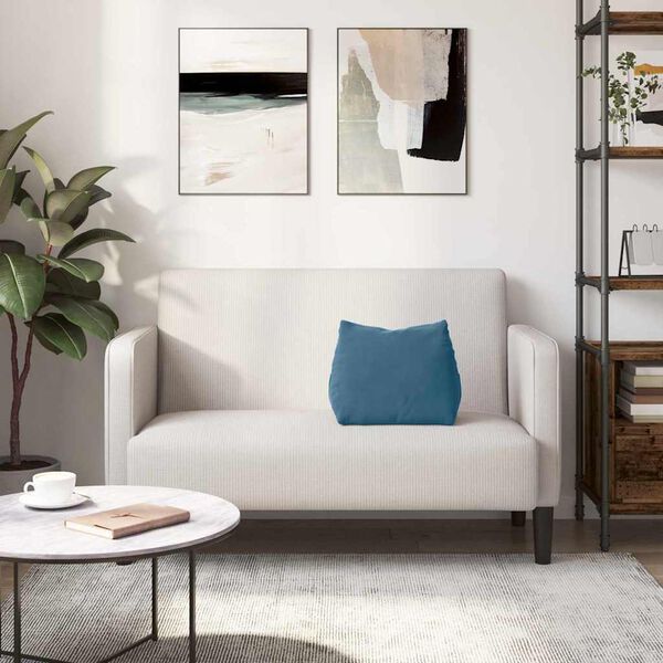 vidaXL Travesseiro para Costas Azul 45 x 20 x 35 cm