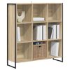 vidaXL Gabinete de Livros Sonoma 99,5 x 30 x 108,5 cm