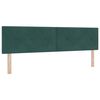 vidaXL Cama Box com colch&atilde;o Verde Escuro 180 x 200 cm Veludo