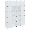 vidaXL Arm&aacute;rio pl&aacute;stico modular 14 gavetas 37x146x180,5cm branco