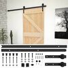 vidaXL Porta Deslizante 80 x 210 cm Madeira de Pinho Maci&ccedil;a