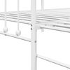 vidaXL Estrutura de cama de dia com cabeceira Branco 107 x 203 cm Aço