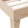 vidaXL Cama com estante sem colch&atilde;o 200x200 cm pinho maci&ccedil;o