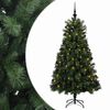 vidaXL &Aacute;rvore de Natal artificial com ramos articulados e bolas 150 cm