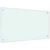vidaXL Painel anti-salpicos de cozinha 90x50 cm vidro temperado cor leitosa