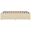 vidaXL Estrutura de cama sem colch&atilde;o 120x200 cm tecido cor creme