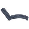 vidaXL Chaise longue de massagens camur&ccedil;a artificial cinzento