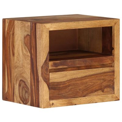 vidaXL Mesa de cabeceira em madeira maciça de sheesham 40x30x35 cm