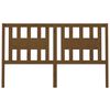 vidaXL Cabeceira de cama 141x4x100 cm pinho maci&ccedil;o castanho mel