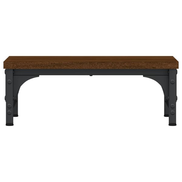 vidaXL Suporte monitor 37x23x14 cm derivados madeira carvalho castanho