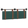 vidaXL Cabeceira Suspensa Liso Verde Escuro 150 x 55 x 5 cm PU Antigo