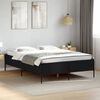 vidaXL Estrutura de cama 150x200 cm derivados de madeira/metal preto