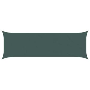 vidaXL Vela de sombra solar Verde-Escuro 2 x 6 m 100% Poli&eacute;ster Oxford