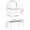 vidaXL Conjunto de Sof&aacute; de Jardim 5 pcs Natural Madeira de Teca S&oacute;lida