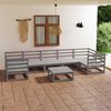 vidaXL 8 pcs conjunto lounge de jardim pinho maci&ccedil;o