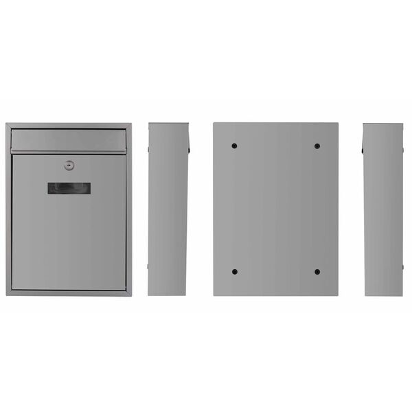 Perel Caixa de correio Ibiza prateado BG40003