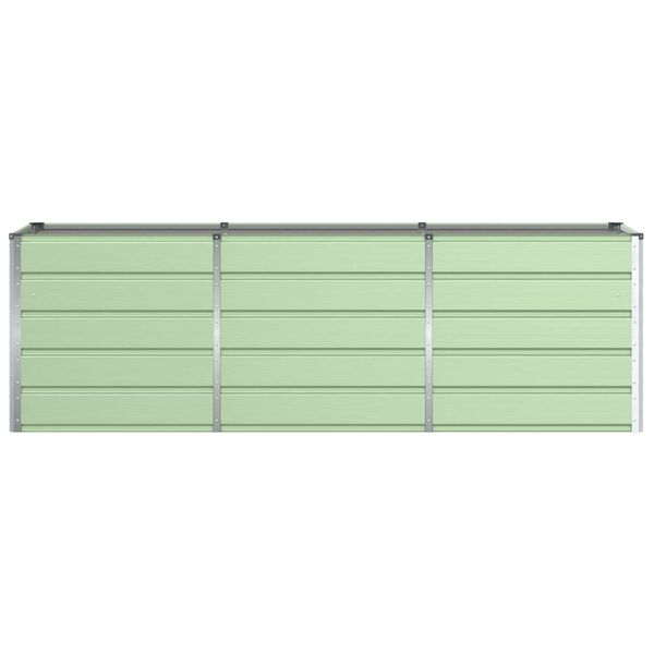 vidaXL Floreira Verde 240 x 80 x 75 cm A&ccedil;o