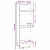 vidaXL Unidade 3 prateleiras parede derivados madeira carvalho sonoma