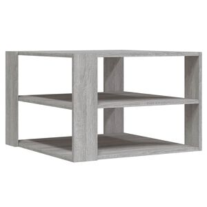 vidaXL Mesa de centro 58x58x40 cm derivados madeira cinza sonoma