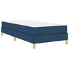 vidaXL Cama Box com colch&atilde;o Azul 80 x 200 cm tecido