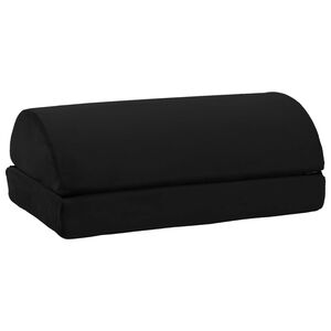 vidaXL 44 x 29 x 17 cm Firme Espuma PU Preto