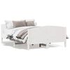 vidaXL Cama sem colch&atilde;o 150x200 cm madeira de pinho maci&ccedil;a branco