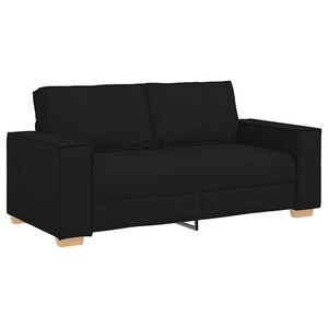 vidaXL Sof&aacute; de 2 lugares preto 180x78x84 cm tecido