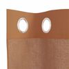 vidaXL Cortinas de voile com ilhós 2 pcs terracota
