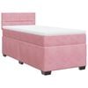 vidaXL Cama com molas/colch&atilde;o 80x200 cm veludo rosa