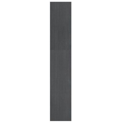 vidaXL Estante/divisória 100x30x167,5 cm pinho maciço cinzento