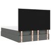 vidaXL Estrutura cama otomana colch&atilde;o 140x200cm tecido cinzento escuro