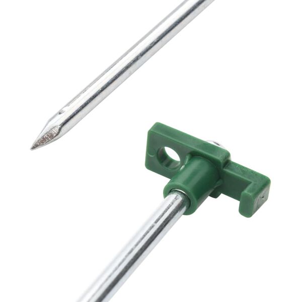 vidaXL Estacas para tenda 24 pcs 25 cm 7 mm aço galvanizado e PP