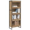 vidaXL Gabinete de Livros Carvalho Artesanal 80 x 30 x 155 cm