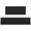 vidaXL Cama com arruma&ccedil;&atilde;o e LED com colch&atilde;o Preto 160 x 200 cm Veludo
