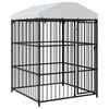 vidaXL Canil de exterior com telhado 150x150x210 cm