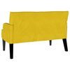vidaXL Banco Chesterfield Amarelo 112 x 65,5 x 75 cm Veludo