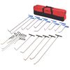 vidaXL Conjunto repara&ccedil;&atilde;o de mossas s/ repintura 21 pcs a&ccedil;o inoxid&aacute;vel